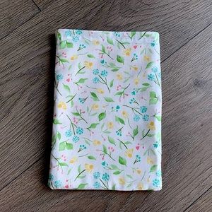 NEW Handmade Book Sleeve with Floral Pattern